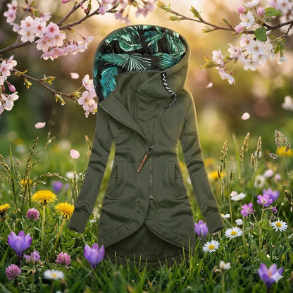 AZASEA – Manteau d'hiver à capuche avec fermeture zippée