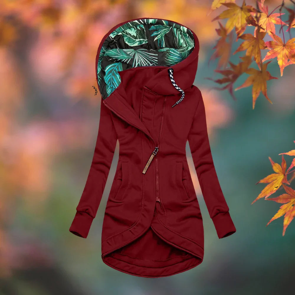 AZASEA – Manteau d'hiver à capuche avec fermeture zippée