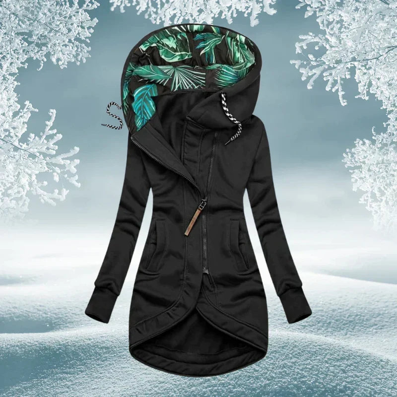 AZASEA – Manteau d'hiver à capuche avec fermeture zippée