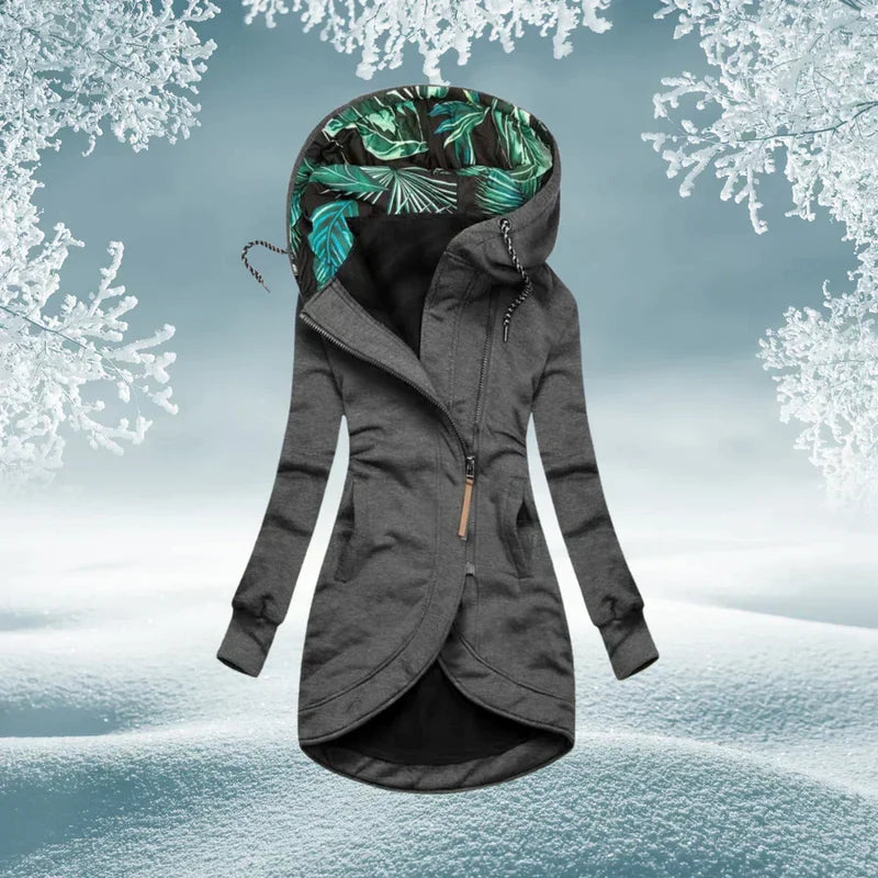 AZASEA – Manteau d'hiver à capuche avec fermeture zippée