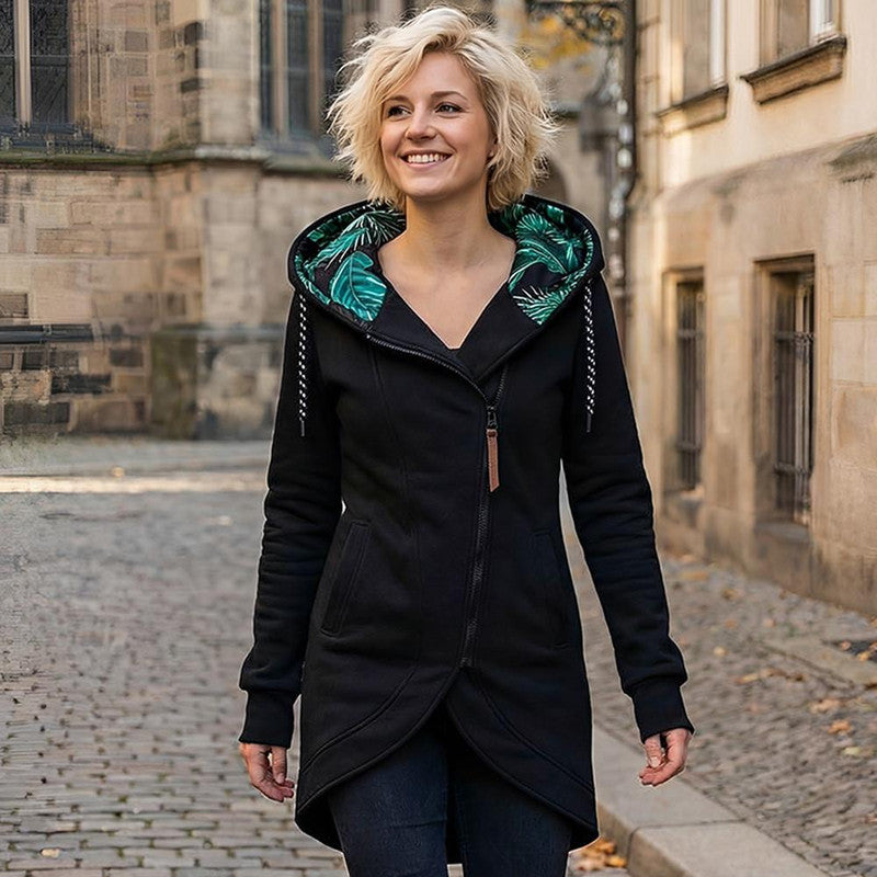 AZASEA – Manteau d'hiver à capuche avec fermeture zippée