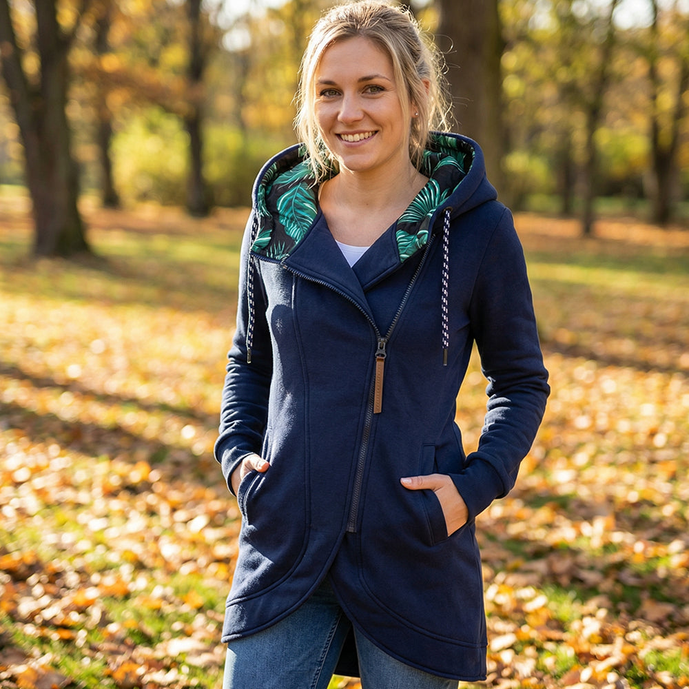 AZASEA – Manteau d'hiver à capuche avec fermeture zippée