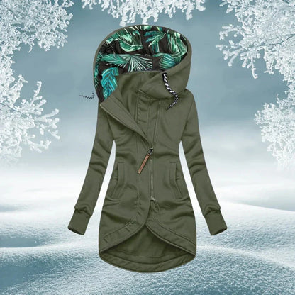 AZASEA – Manteau d'hiver à capuche avec fermeture zippée